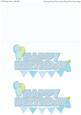 Dl Web-style Light Blue Happy Birthday