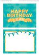 5x7 Watercolor Birthday Card Topper 1