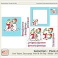 8x8 Christmas Snowmen