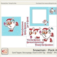 8x8 Christmas Skating Snowman
