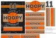 5x7 Card Topper and Decoupage 11th Birthday Basketball Theme