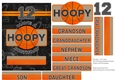 5x7 Card Topper and Decoupage 12th Birthday Basketball Theme