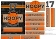 5x7 Card Topper and Decoupage 17th Birthday Basketball Theme