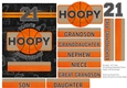 5x7 Card Topper and Decoupage 21st Birthday Basketball Theme