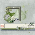 Dreams - Various Embellishments in Green and Grey Shade