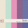 I Love You - 12x12 Textured Solid and Patterned Papers in Pink and Purple