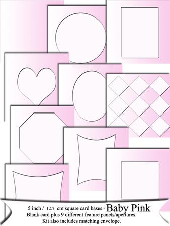 Baby Pink Shaded Cards