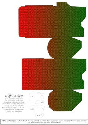 Gift Box Casket - Christmas Weave