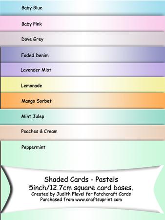 Shaded Cards - Pastel Squares