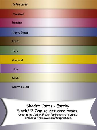Shaded Cards - Earthy Squares