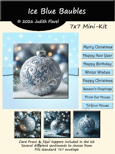 Ice Blue Baubles