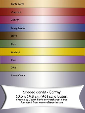 Shaded Cards - A6 - Earthy
