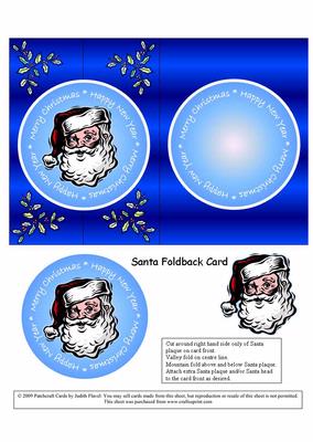 Christmas Santa - Blue