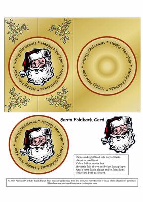 Christmas Santa - Gold