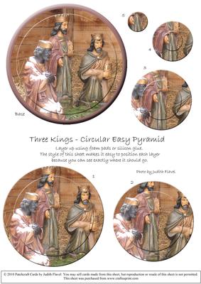 Circular Easy-position Pyramid - Three Kings