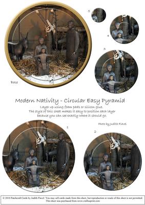 Circular Easy-position Pyramid - Modern Nativity
