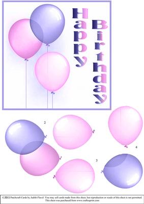 Birthday Balloons - Pink & Lilac