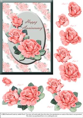 Peachy Roses - Anniversary