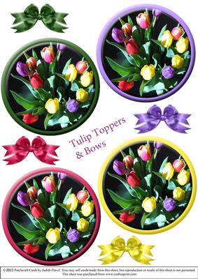 Tulip Toppers & Bows - Circular