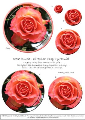 Circular Easy-position Pyramid - Rose Blush
