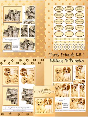 Furry Friends Kit 1 - Kittens & Puppies