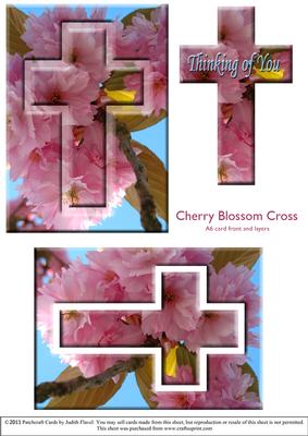 Cherry Blossom Cross - Thinking of You
