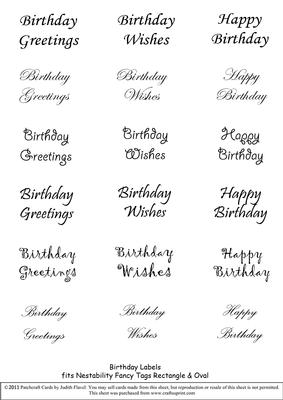 Mixed Birthday - Nesties Tags Black
