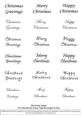 Christmas Greetings - Black