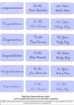 New Baby Captions - Boy on Blue