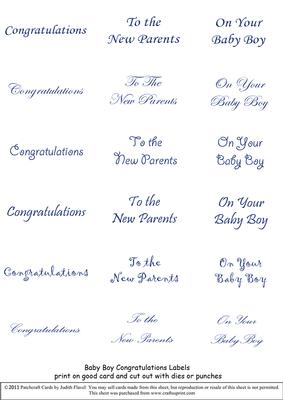 New Baby Captions - Boy Dark Blue