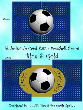 Slide-inside Football - Blue & Gold