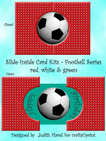 Slide-inside Football - Red White Green