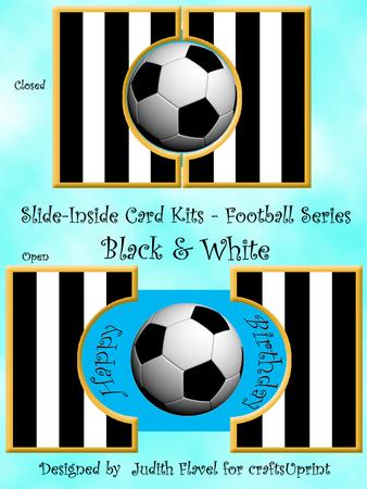 Slide-inside Football - Black & White
