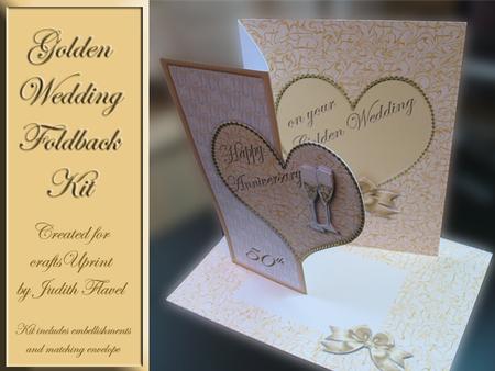 Golden Wedding Hearts Foldback Kit