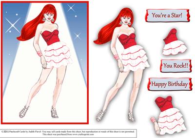 You Rock - Red Hair Costume 5