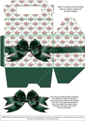 Gable-top Box - Christmas Candles 2