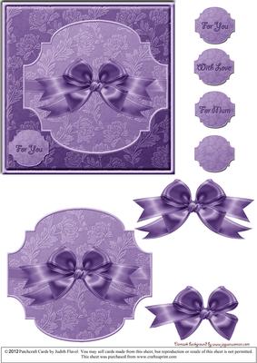 Damask Plaque - Lavender
