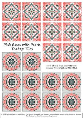 Pink Roses and Pearls - Set 1