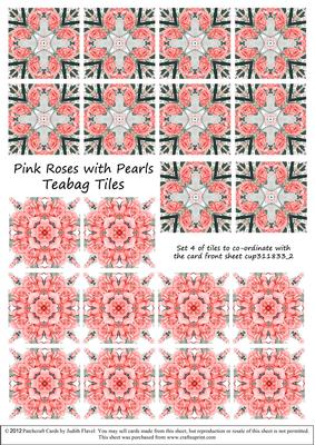 Pink Roses and Pearls - Set 4
