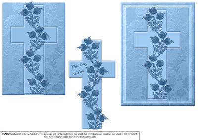 Sympathy Cross - Blue