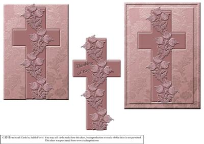 Sympathy Cross - Pink