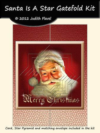 Santa is a Star - Gatefold Card Kit