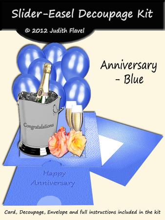 Slider-easel - Anniversary Blue