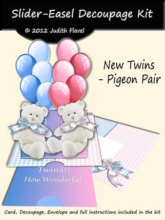 Slider-easel - Twins "pigeon Pair"