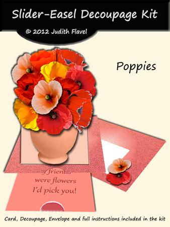 Slider-easel - Floral - Poppies