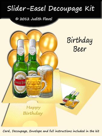 Slider-easel - Birthday Beer