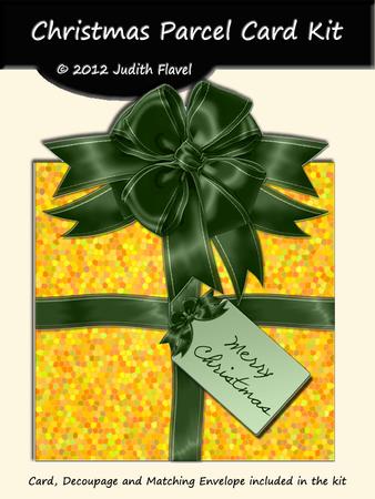Christmas Parcel - Gold & Green