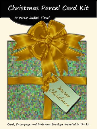 Christmas Parcel - Green & Gold