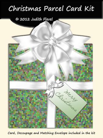 Christmas Parcel - Green & White