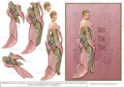 Going to the Ball 1 - Card Front & Decoupage